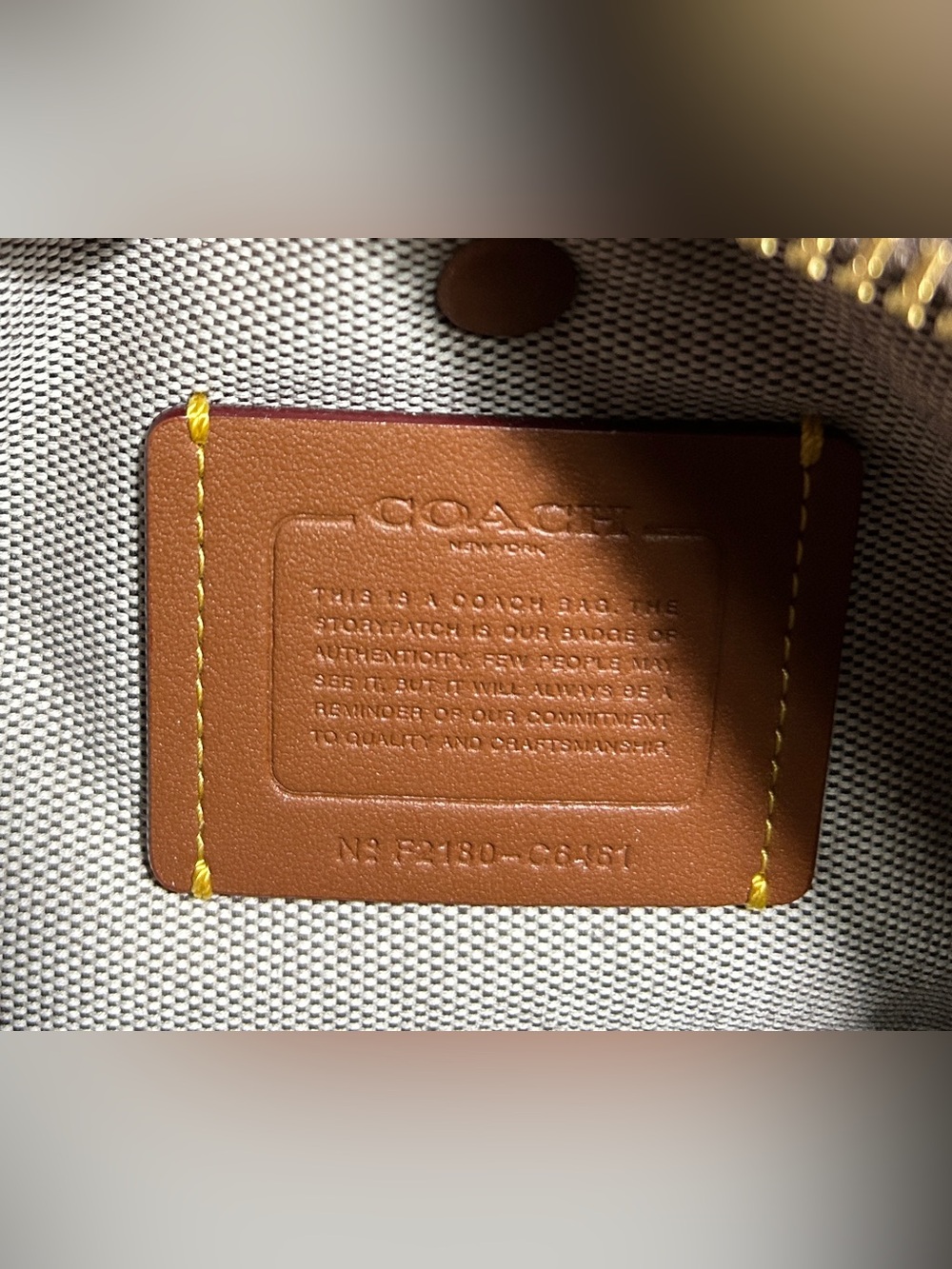 Coach Pebbled Leather Rogue 25 in Brick Red/Colorblock - Picture 11 of 11